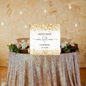 Gastboek wit goud: mrs hart bruiloft notitieboek