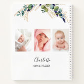 Gastboekbaptisme aangepaste foto eucalyptus notitieboek (Achterkant)