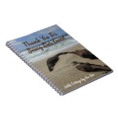 Gastboekdrift-Surf en zand-band Notitieboek (Rechterzijde)