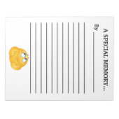 Gastboekgeheugennotitiepad Notitieblok (Voorkant)