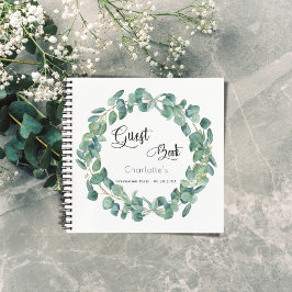 Gastboekgraduatie-partij eucalyptus greenery notitieboek