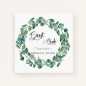 Gastboekgraduatie-partij eucalyptus greenery notitieboek (Voorkant)