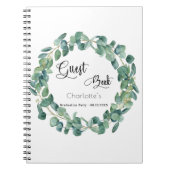 Gastboekgraduatie-partij eucalyptus greenery notitieboek (Voorkant)