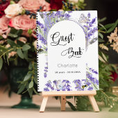 Gastboekverjaardagsfeest lavender violet bloemgoed notitieboek