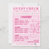 Gastcheck Bachelorette Cocktails Weekend Kaart (Achterkant)