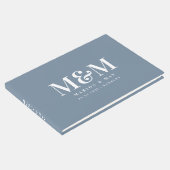 Gästebuch Dusty Blue 01 Gastenboek (Hoek)