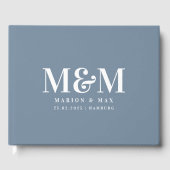 Gästebuch Dusty Blue 01 Gastenboek (Voorkant)