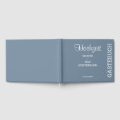Gästebuch Hochzeit Dusty Blue 01 Gastenboek (Volledig)