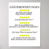 Gästebwertung WC - Gäste Toilette Poster (Voorkant)