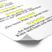 Gästebwertung WC - Gäste Toilette Poster (Hoek)