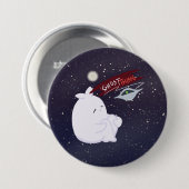 Gasten Aliengedrag Halloween Knopen Ronde Button 7,6 Cm (Voorkant /achterkant)