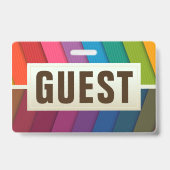 Gasten ID-kaart Badge (Voorzijde)
