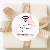 Gasten klant wifi-netwerk wachtwoord pin marmer