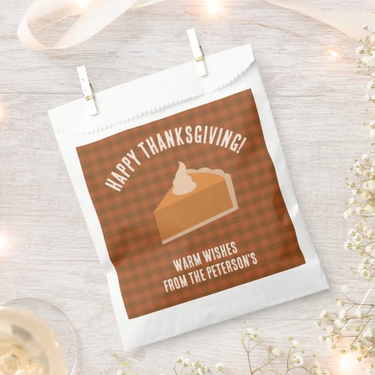 Gasten Pumpkin Pie Thanksgiving Bedankzakje (Geknipt)