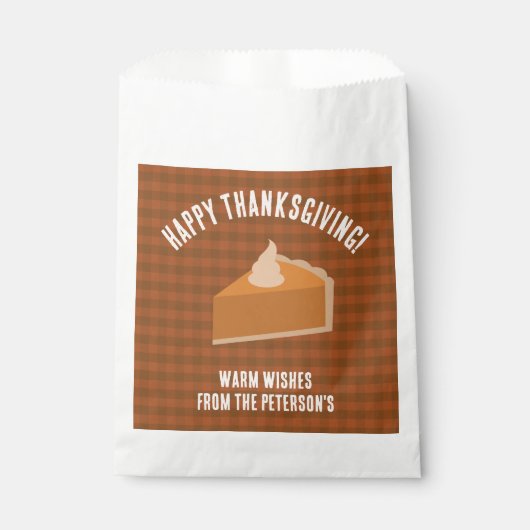 Gasten Pumpkin Pie Thanksgiving Bedankzakje (Voorkant)