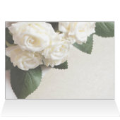 Gasten Tafel Nummerkaart Elegant Wit (Binnen Horizontaal (Boven))