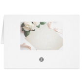 Gasten Tafel Nummerkaart Elegant Wit (Achterkant Horizontaal)