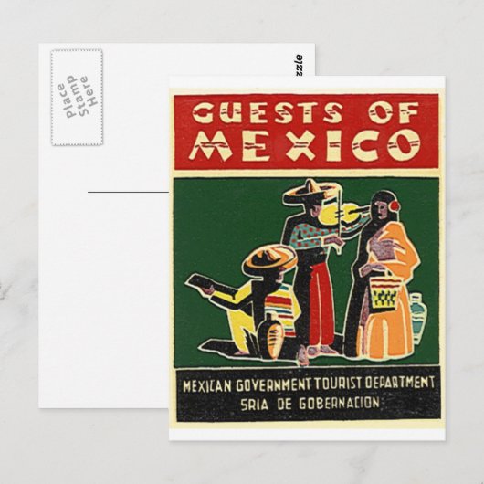 gasten van mexico briefkaart (Voorkant / Achterkant)