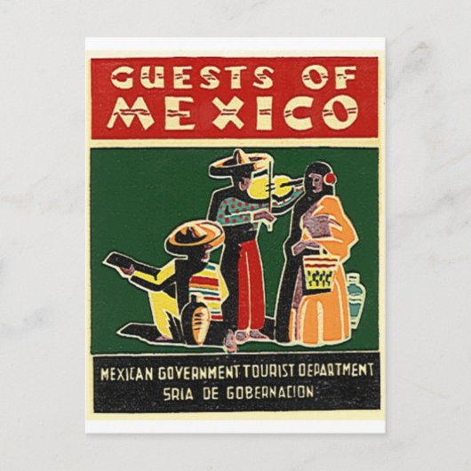 gasten van mexico briefkaart (Voorkant)