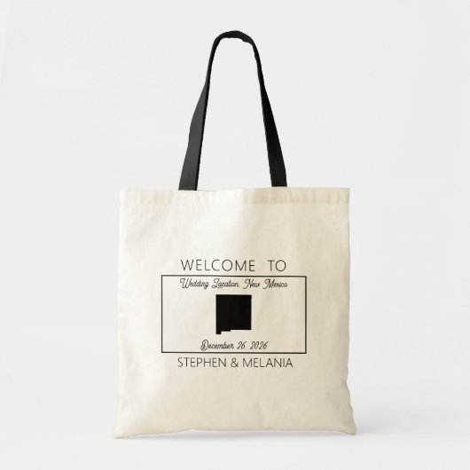 Gasten van New Mexico verwelkomen bruiloft Tote Bag (Voorkant)