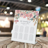 Gasten Zitkaarten Falling in Love Florals Reclamebord Met Voetstuk