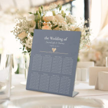 Gasten Zitkaarten Modern Minimalist Navy Blue