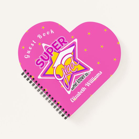 Gastenboek Afstuderen Super Afstudeerder Roze Hart Notitieboek (Voorkant)