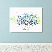 Gastenboek Alternatief - Canvas - Romantisch bos (Insitu (Houten vloer))