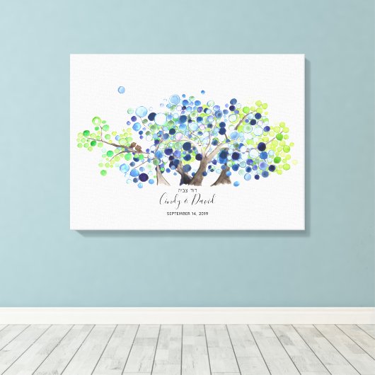 Gastenboek Alternatief - Canvas - Romantisch bos (Insitu (Houten vloer))