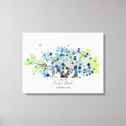 Gastenboek Alternatief - Canvas - Romantisch bos (Voorkant)