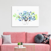 Gastenboek Alternatief - Canvas - Romantisch bos Afdruk (Insitu (Woonkamer))