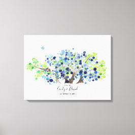 Gastenboek Alternatief - Canvas - Romantisch bos Afdruk