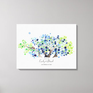 Gastenboek Alternatief - Canvas - Romantisch bos Afdruk