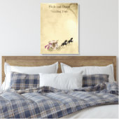 Gastenboek Alternatieve koets en paarden Canvas Afdruk (Insitu (Slaapkamer))