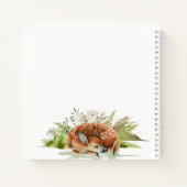 Gastenboek baby shower bosdieren herten schattig notitieboek (Achterkant)