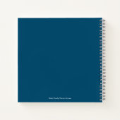 Gastenboek Baby shower Jellyfish Boy Blue Notitieboek (Achterkant)