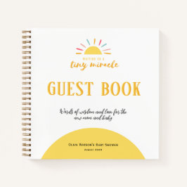 Gastenboek, Baby shower Tiny Miracle Sunshine Notitieboek