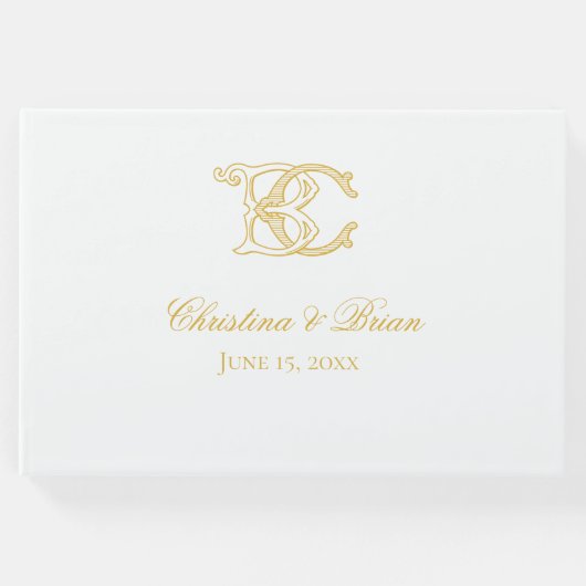 Gastenboek BC Monogram of CB Monogram (Voorkant)