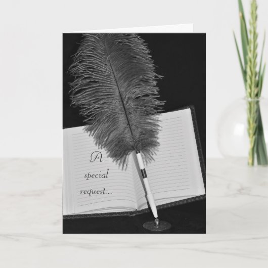 Gastenboek Begeleider Verzoekkaart (Voorkant)