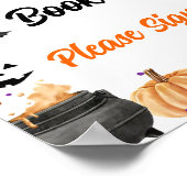 " Gastenboek " Boo Black Cat Halloween teken Poster (Hoek)