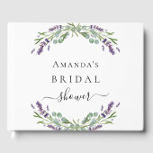 Gastenboek bruidsdouche lavendel eucalyptus (Voorkant)