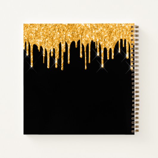 Gastenboek bruiloft zwart goud glitter ballonnen notitieboek (Achterkant)