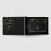 GASTENBOEK | Elegant Black en Gold Glitter (Volledig)