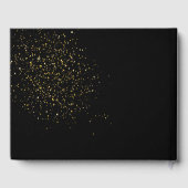 GASTENBOEK | Elegant Black en Gold Glitter (Achterkant)
