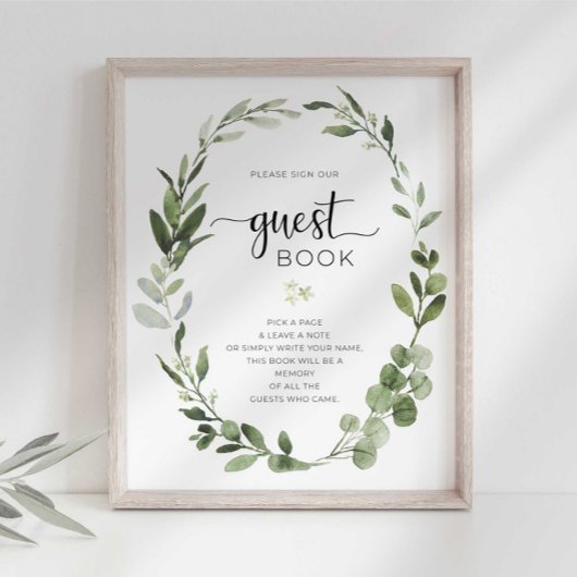 Gastenboek Feest Bord Poster