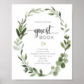 Gastenboek Feest Bord Poster (Voorkant)