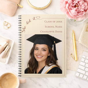 Gastenboek foto Ze heeft het gedaan champagne Afst Notitieboek