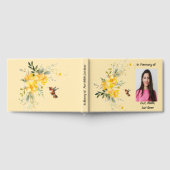 Gastenboek Herdenking Kolibrie Gele Rozen (Volledig)