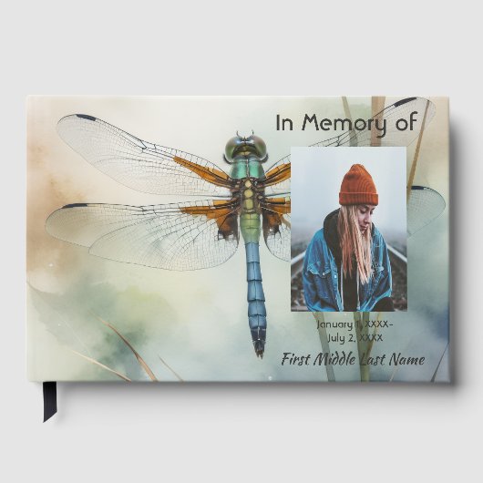 Gastenboek Herdenking Libel Natuur (Voorkant)