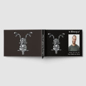 Gastenboek Herdenkingsfoto Aangepaste Motorrijder (Volledig)